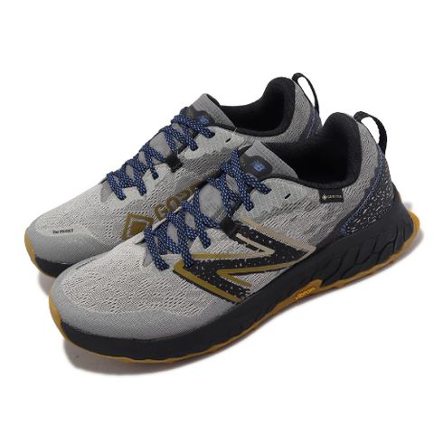 NEW BALANCE New Balance 紐巴倫 越野跑鞋 Hierro V7 2E 寬楦 男鞋 灰 藍 防水 黃金大底 戶外 GTX NB MTHIGQ7-2E