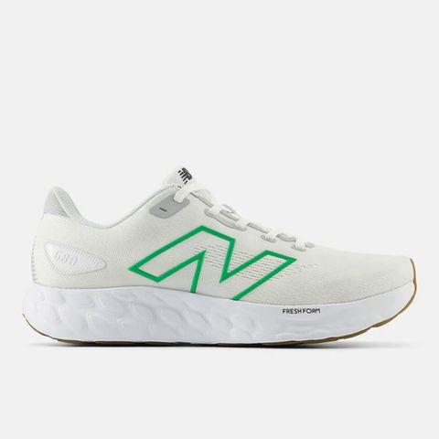 New Balance Fresh Foam 680 V8 2E M680CW8 男 慢跑鞋 寬楦 白 綠