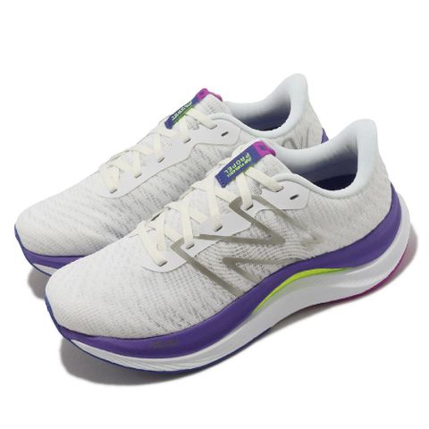 New Balance 紐巴倫 慢跑鞋 FuelCell Propel v4 D 寬楦 女鞋 白 紫 緩震 運動鞋 NB WFCPRCW4D