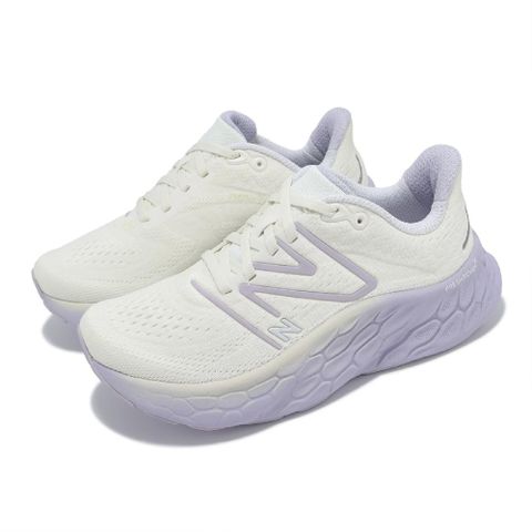 New Balance 紐巴倫 慢跑鞋 Fresh Foam X More V4 D 寬楦 女鞋 白 紫 厚底 NB 運動鞋 WMORCU4D