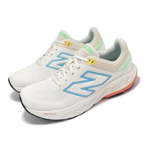 NEW BALANCE 紐巴倫 慢跑鞋 Fresh Foam X 860 V14 D 女鞋 寬楦 米白 橘 緩衝 運動鞋 NB W860W14-D