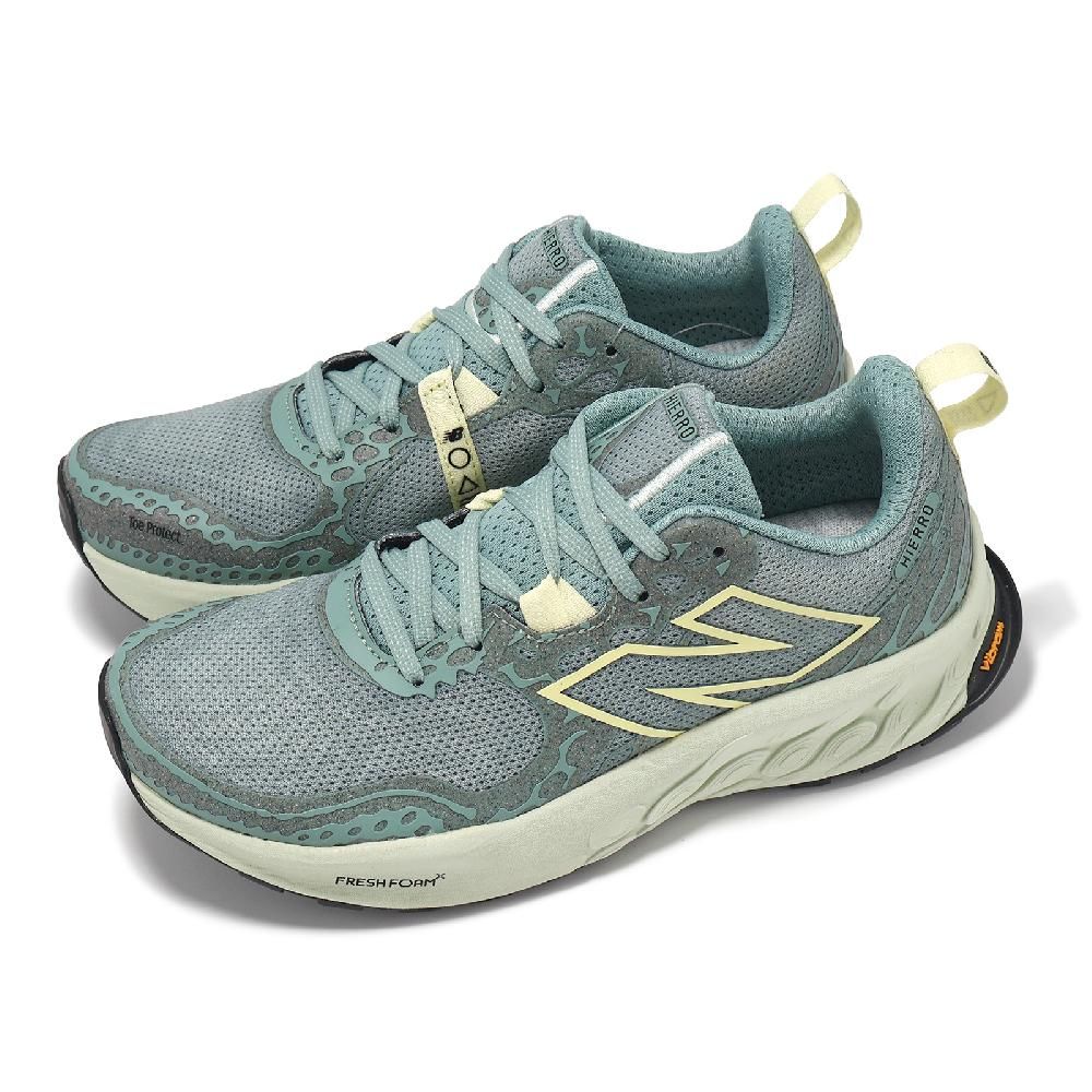 NEW BALANCE  紐巴倫 越野跑鞋 Fresh Foam X Hierro V8 D 女鞋 寬楦 綠 緩衝 運動鞋 NB WTHIERG8-D