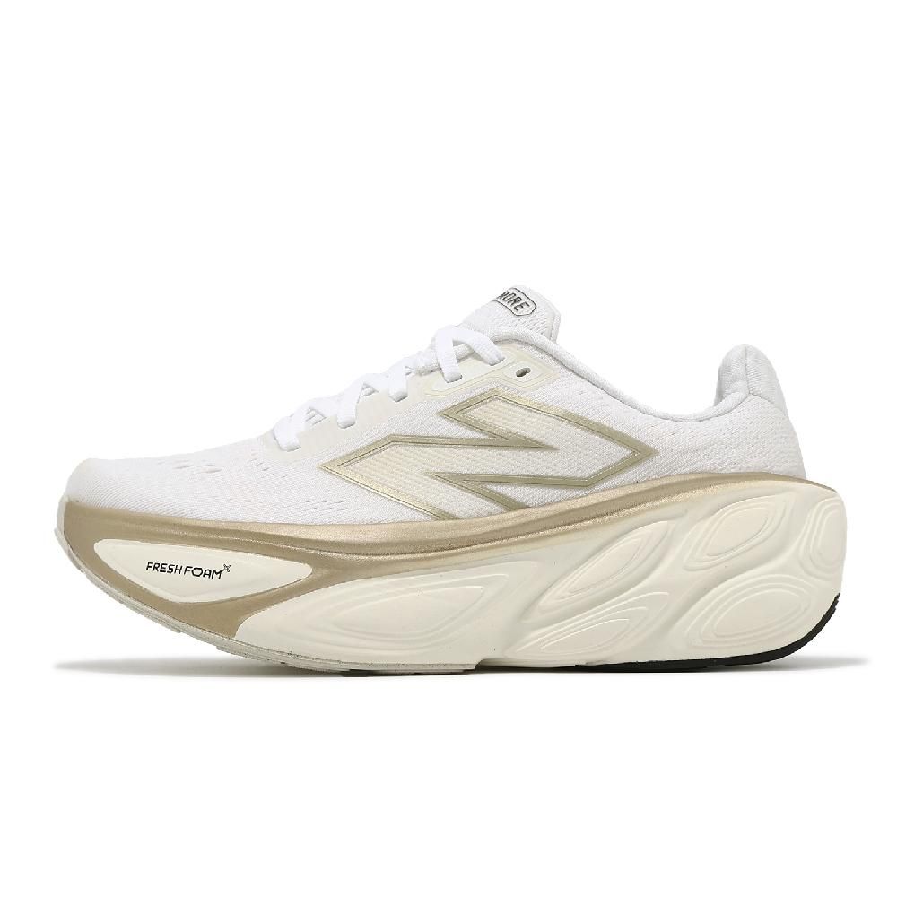 New Balance 紐巴倫  紐巴倫 慢跑鞋 Fresh Foam X More V5 D 女鞋 寬楦 白 米白 厚底 運動鞋 NB WMORLW5-D