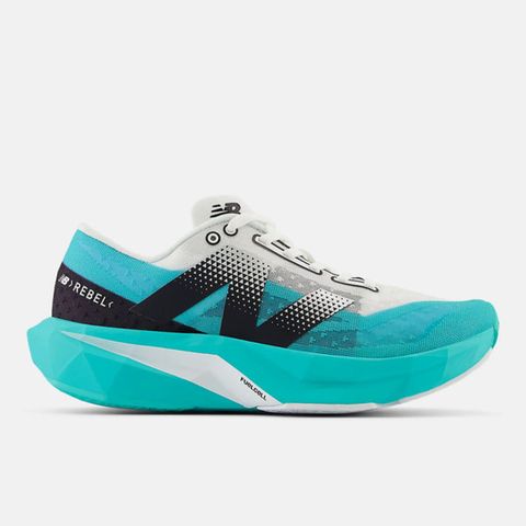 NEW BALANCE New Balance Fuelcell Rebel V4 WFCXCJ4 女 競速跑鞋 D寬楦 運動 輕量 藍綠