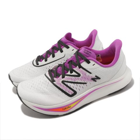 NEW BALANCE New Balance 紐巴倫 競速跑鞋 FuelCell Rebel V3 D 女鞋 寬楦 白 桃紫 黑 運動鞋 NB  WFCXCW3-D