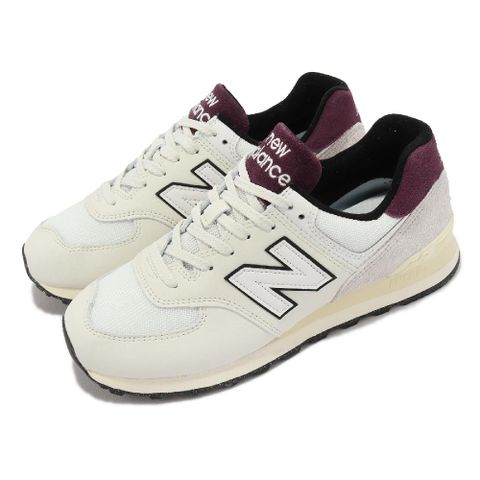 New Balance 休閒鞋 574 男鞋 女鞋 白 紅 麂皮 復古 經典 NB 紐巴倫 U574YR2D