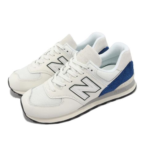 New Balance 休閒鞋 574 男鞋 女鞋 白 藍 麂皮 復古 經典 NB 紐巴倫 U574UI2D