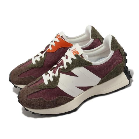 New Balance 紐巴倫 休閒鞋 327 男鞋 女鞋 酒紅 咖啡 復古 麂皮 大N 情侶鞋 NB MS327HDD