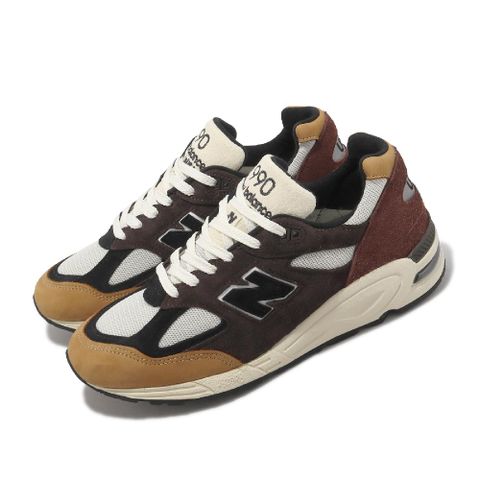 New Balance 紐巴倫 休閒鞋 990 V2 棕 咖啡 土黃 美製 男鞋 復古 麂皮 NB M990BB2D