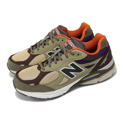 New Balance 紐巴倫 休閒鞋 990 V3 男鞋 美製 棕 橘 可可色 復古 麂皮 運動鞋 NB M990BT3D