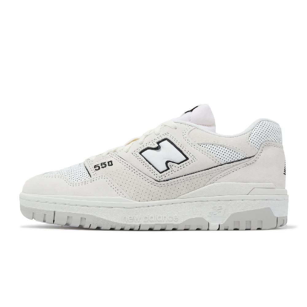 NEW BALANCE  紐巴倫 休閒鞋 550 男鞋 女鞋 白 鏡灰 麂皮 皮革 低筒 復古 NB 情侶鞋  BB550PRBD