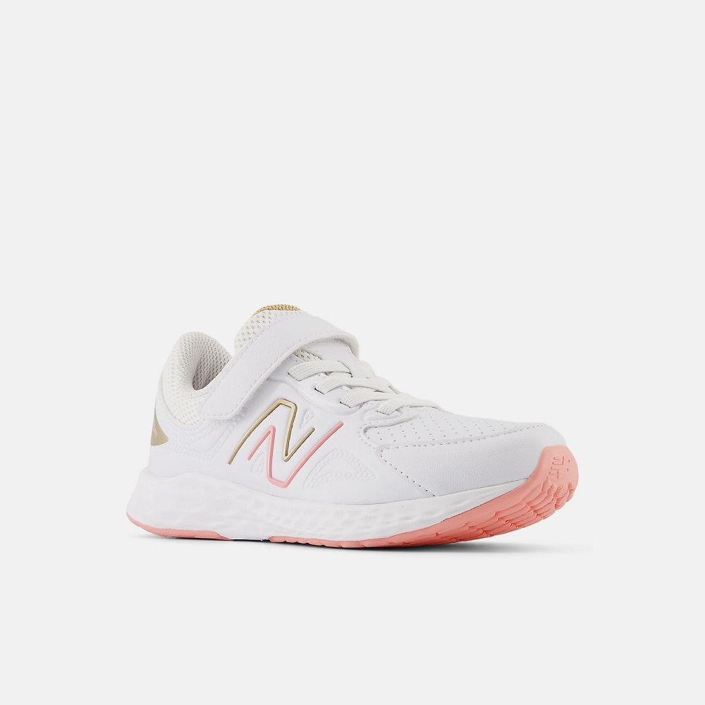 NEW BALANCE Fresh Foam 76T Bungee Lace with Top Strap 中大童 慢跑鞋_PA76TPG1-W