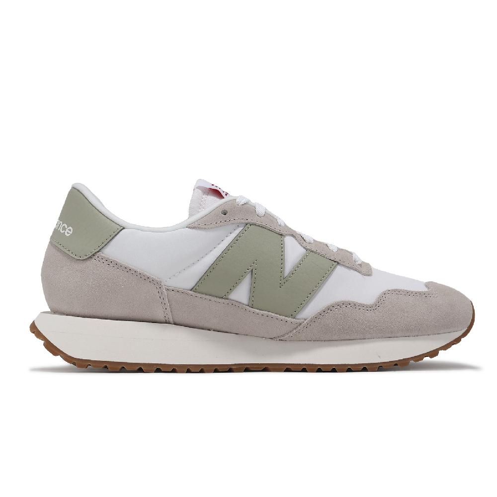 NEW BALANCE  紐巴倫 休閒鞋 237 男鞋 女鞋 白 月岩灰 麂皮 拼接 緩衝 情侶鞋 NB MS237CQ-D