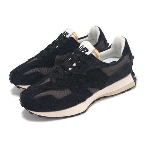 NEW BALANCE 紐巴倫 休閒鞋 327 男鞋 女鞋 黑 磁石灰 麂皮 絨布 經典 情侶鞋 NB U327WCH-D