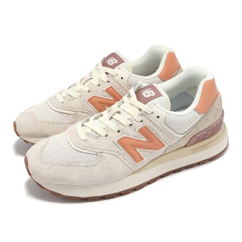 NEW BALANCE 紐巴倫 休閒鞋 574 男鞋 女鞋 米白 銅橘 麂皮 復古 NB U574LGCO-D