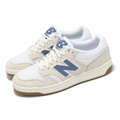 NEW BALANCE 紐巴倫 休閒鞋 480 男鞋 女鞋 海鹽 白 藍 復古 膠底 情侶鞋 NB BB480LLA-D