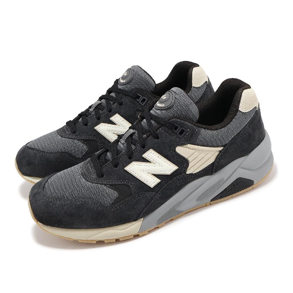 NEW BALANCE  紐巴倫 休閒鞋 580 男鞋 女鞋 幻黑 砂岩 緩衝 拼接 麂皮 情侶鞋 NB MT580ESC-D