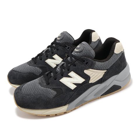 NEW BALANCE 紐巴倫 休閒鞋 580 男鞋 女鞋 幻黑 砂岩 緩衝 拼接 麂皮 情侶鞋 NB MT580ESC-D