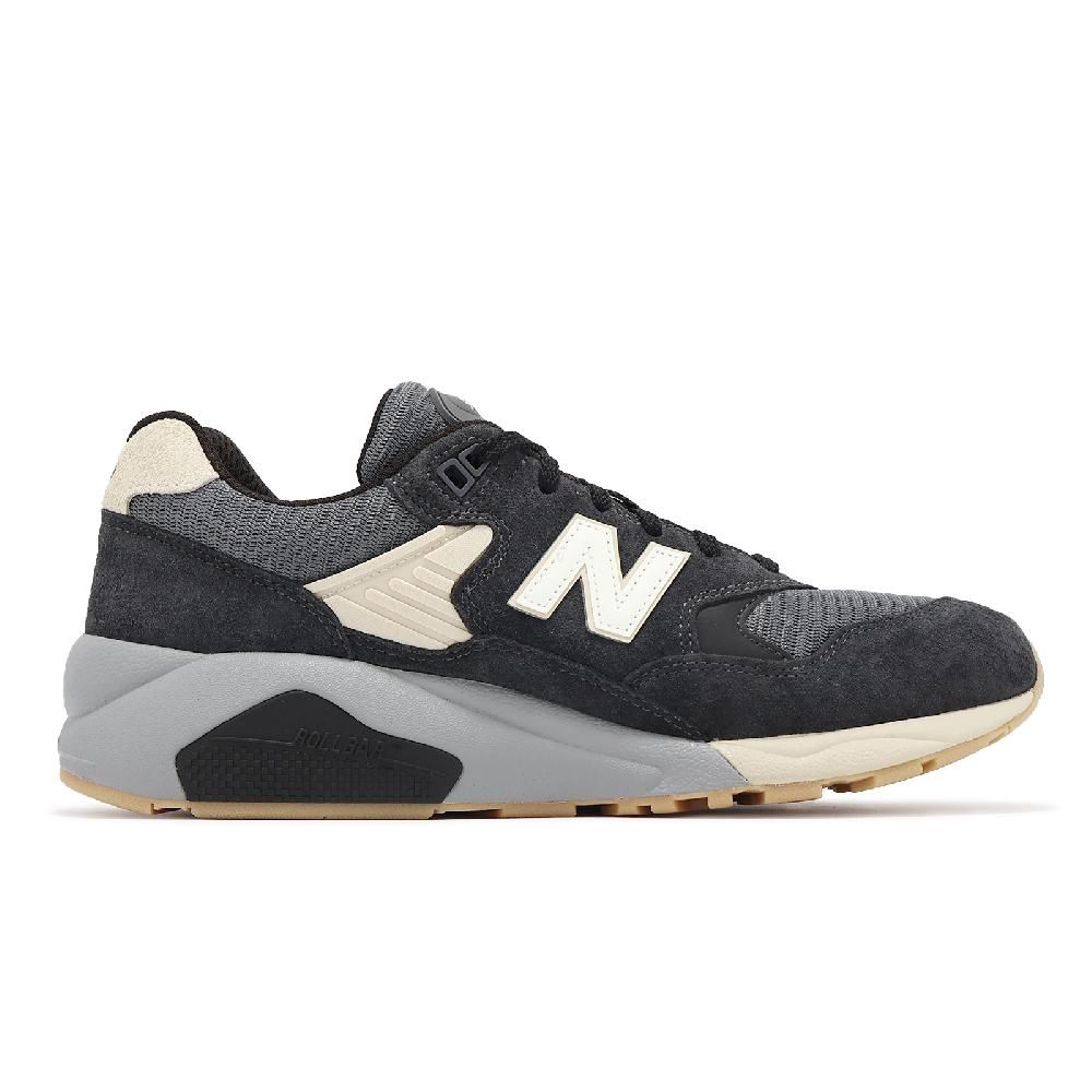 NEW BALANCE  紐巴倫 休閒鞋 580 男鞋 女鞋 幻黑 砂岩 緩衝 拼接 麂皮 情侶鞋 NB MT580ESC-D