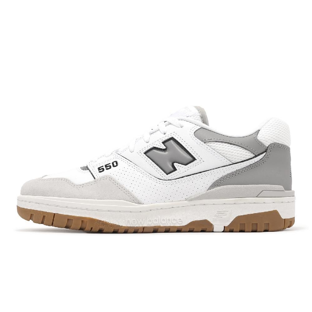 NEW BALANCE New Balance 紐巴倫 休閒鞋 550 男鞋 女鞋 白 石板灰 復古 膠底 NB IU 著用款 BB550ESC-D