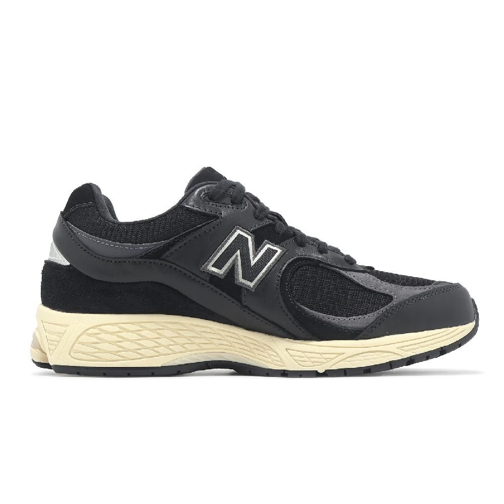 NEW BALANCE New Balance 紐巴倫 休閒鞋 2002R 男鞋 女鞋 黑 米白 麂皮 拼接 緩衝 千禧跑鞋 情侶鞋 NB M2002RIB-D