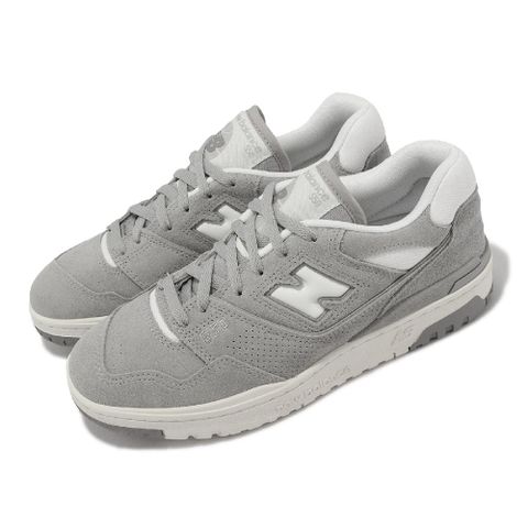 NEW BALANCE New Balance 紐巴倫 休閒鞋 550 男鞋 女鞋 灰 白 麂皮 皮革 復古 低筒 NB BB550VNB-D