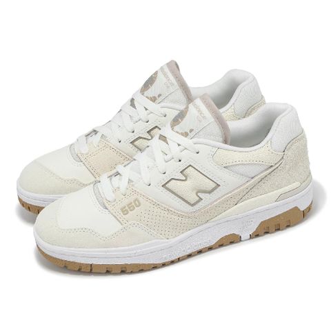 NEW BALANCE New Balance 紐巴倫 休閒鞋 550 女鞋 海鹽 亞麻 米白 爆裂紋 膠底 復古 NB BBW550TB-B