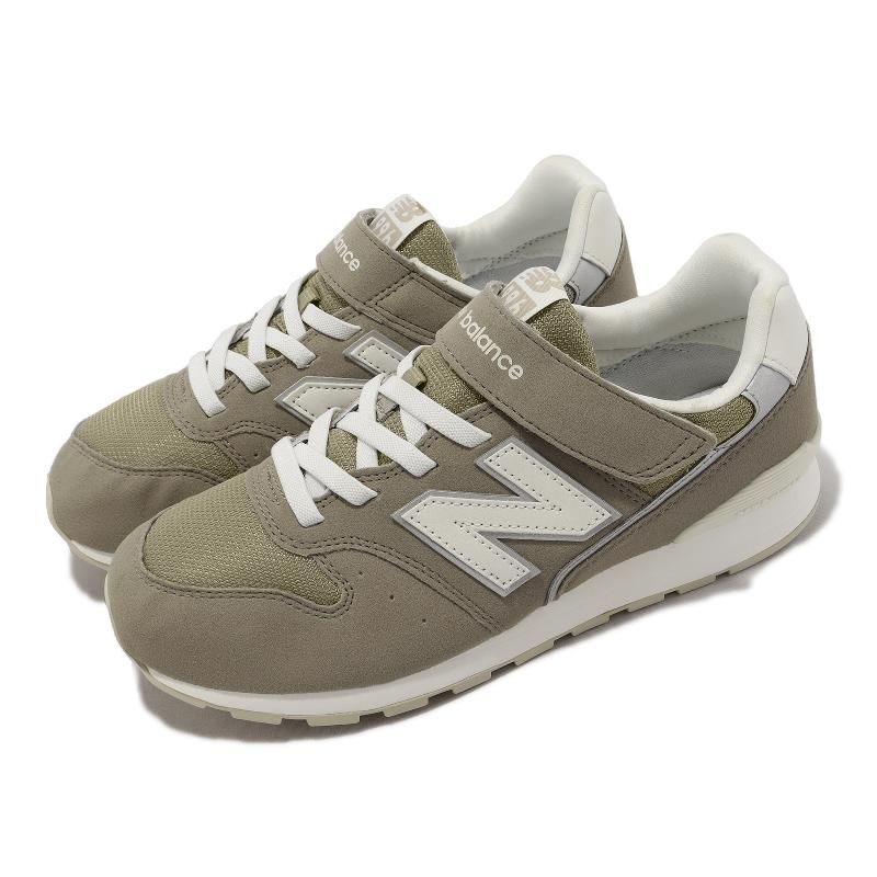 New Balance 休閒鞋996 寬楦中大童鞋灰棕運動鞋麂皮魔鬼氈NB 紐巴倫