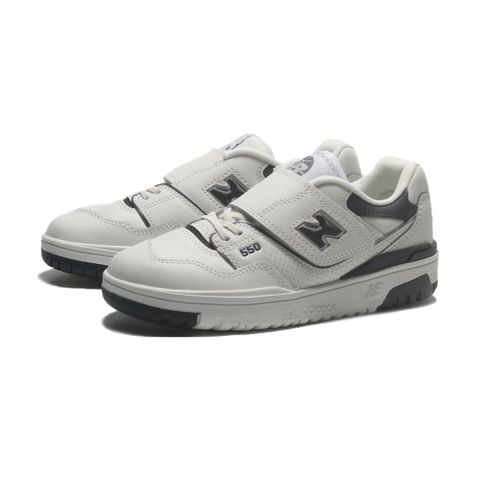 NEW BALANCE 童鞋 NB 550 白 鐵灰 黏帶 中童 PHB550BH