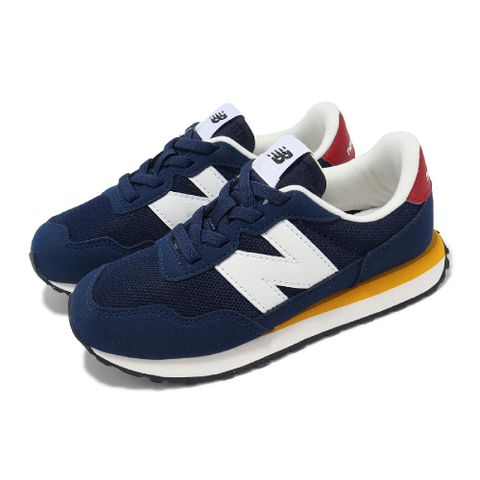 NEW BALANCE 紐巴倫 休閒鞋 237 Wide 中童 寬楦 藍 白 紅 麂皮 緩衝 小朋友 運動鞋 NB PH237VIBW