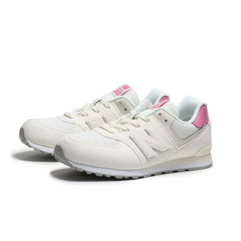 NEW BALANCE 童鞋 NB 574 米色 粉漆皮 復古 大童 GC5742BA