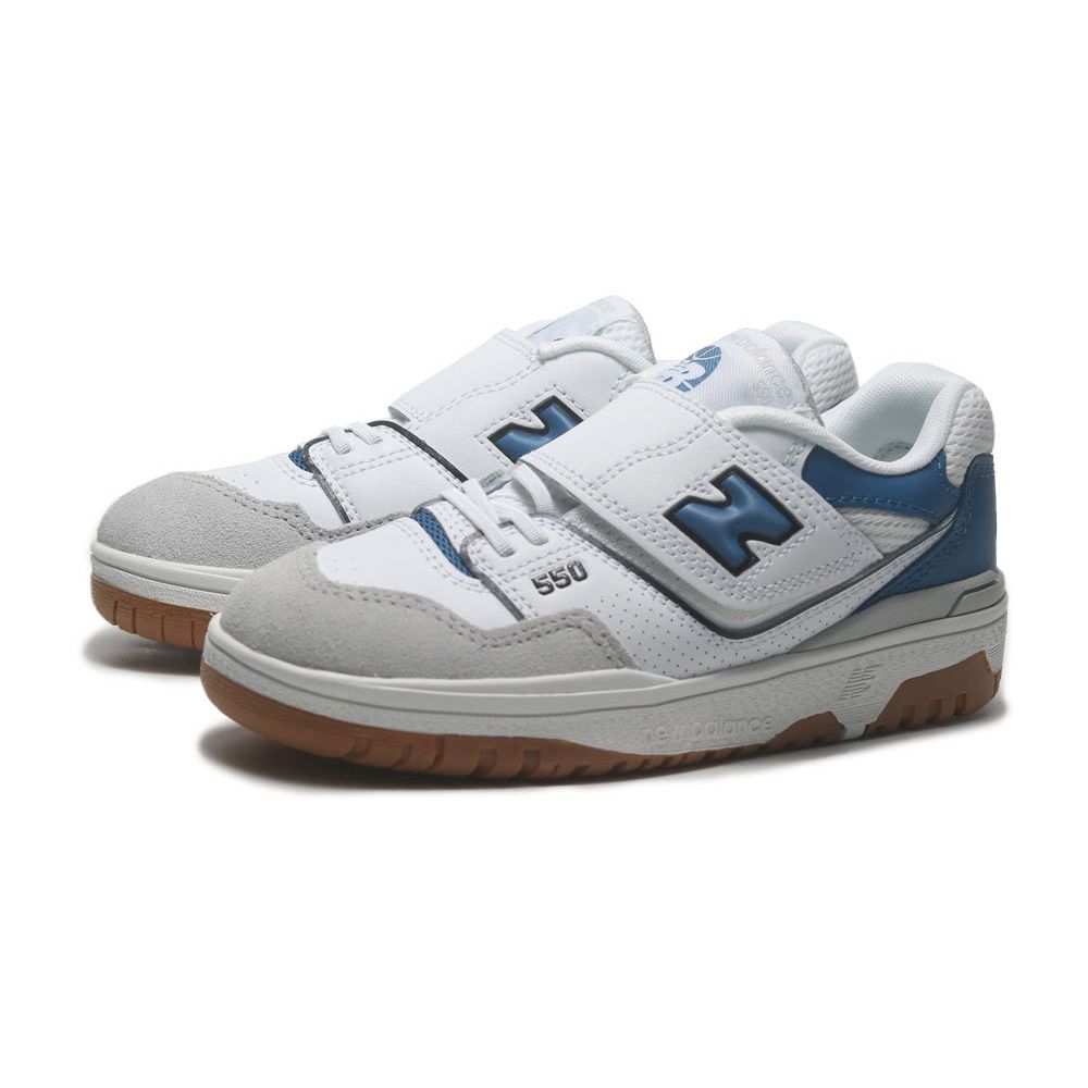 New Balance 紐巴倫  童鞋 NB 550 白藍 膠底 黏帶 中童 PHB550SA