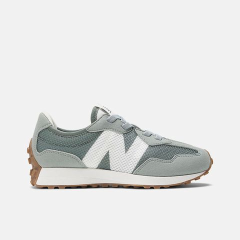 NEW BALANCE [PH327MS] 中大童 休閒鞋 經典 復古 W寬楦 NB 327 俐落 流行 穿搭 綠