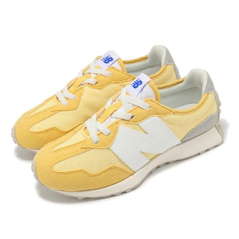 NEW BALANCE 紐巴倫 休閒鞋 327 中童 寬楦 沙丘 雨雲灰 麂皮 尼龍 小朋友 運動鞋 NB PH327CL-W