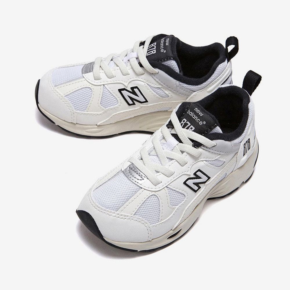 NEW BALANCE 【New Balance】童鞋 休閒鞋 中大童 白黑色_PV878ST1-W