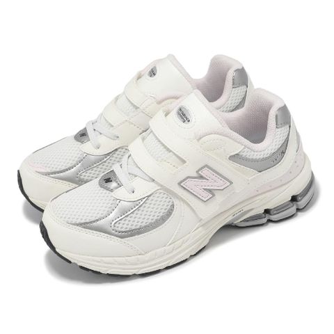 NEW BALANCE 休閒鞋 2002R 中童 寬楦 海鹽 粉紅花岡岩 小朋友 魔鬼氈 千禧跑鞋 NB PV2002PN-W