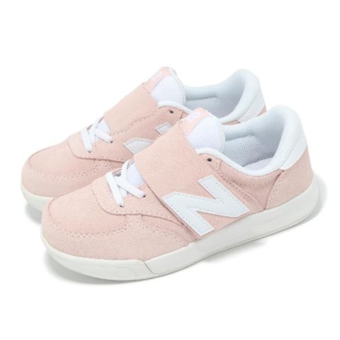 NEW BALANCE New Balance 紐巴倫 童鞋 300 寬楦 粉紅 白 中童 小朋友 魔鬼氈 運動鞋 麂皮 NB PO300SP-W