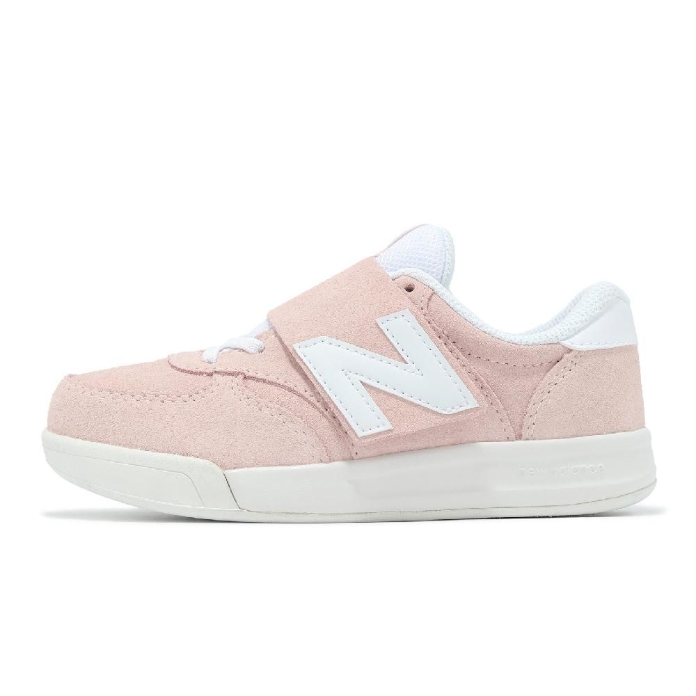 New Balance 紐巴倫 童鞋 300 寬楦 粉紅 白 中童 小朋友 魔鬼氈 運動鞋 麂皮 NB PO300SP-W