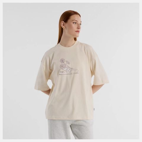 【New Balance】女 短袖上衣_WT43556LIN-F