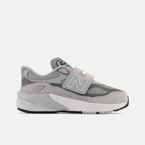 NEW BALANCE New Balance 990 V6 PV990GL6 中童 休閒鞋 運動 復古 W楦 魔鬼氈 舒適 透氣 元祖灰