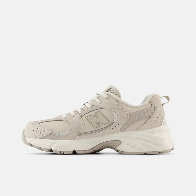 NEW BALANCE New Balance PZ530KE 中童 休閒鞋 運動 復古 慢跑 W寬楦 NB 530 穿搭 舒適 米灰