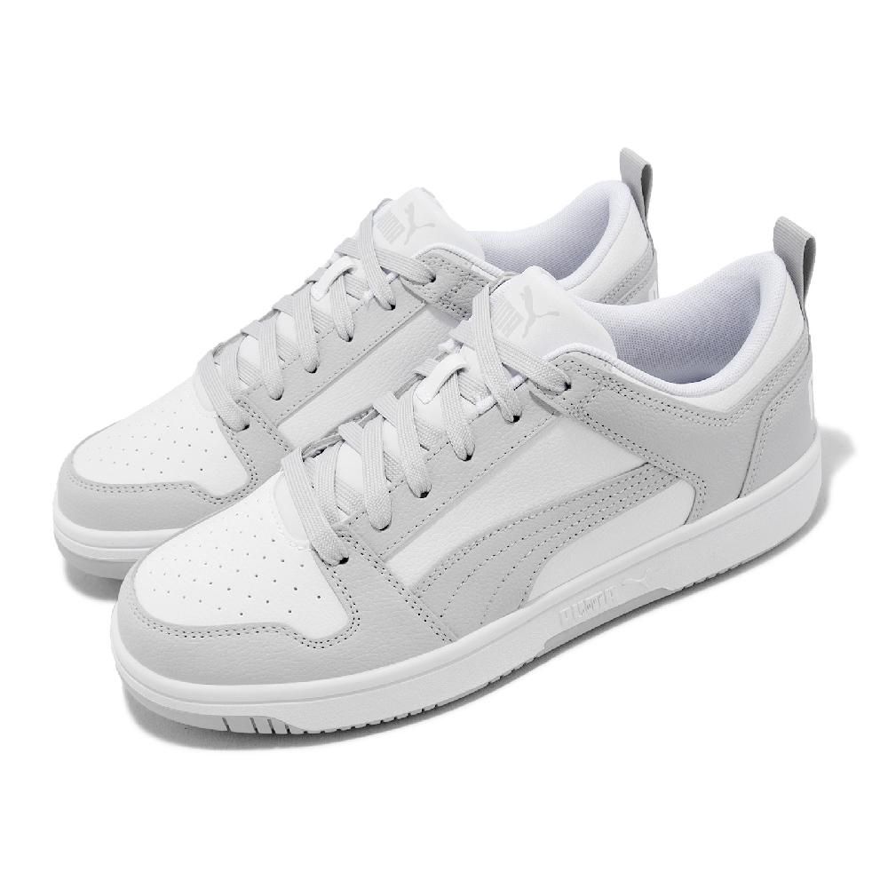 PUMA  休閒鞋 Rebound LayUp Lo SL 男鞋 女鞋 白 灰 皮革 復古 36986629