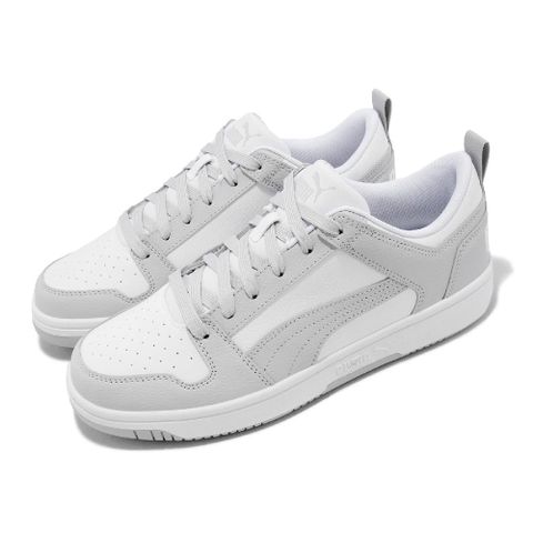 PUMA 休閒鞋 Rebound LayUp Lo SL 男鞋 女鞋 白 灰 皮革 復古 36986629