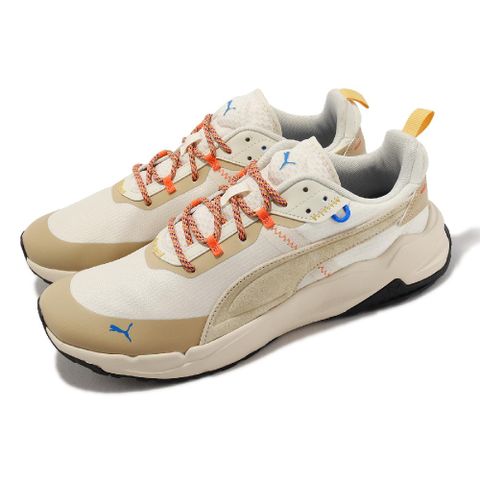 PUMA 彪馬 彪馬 慢跑鞋 Stride Open Road 男鞋 米白 橘 麂皮 皮革 緩衝 運動鞋 39250802