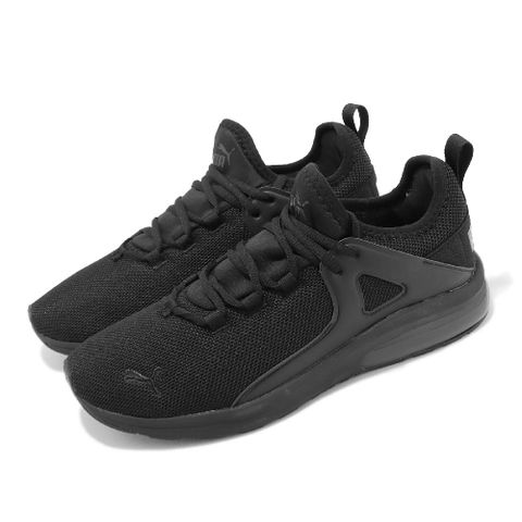 Puma 慢跑鞋 Electron 2.0 男鞋 黑 全黑 緩震 襪套式 基本款 運動鞋 38566902