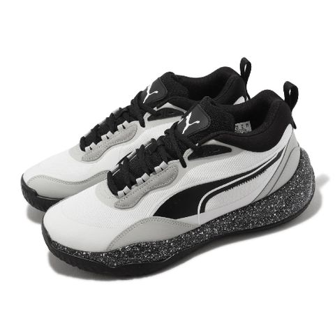 Puma 彪馬 籃球鞋 Playmaker Pro Splatter 灰 黑 男鞋 回彈 緩震 實戰 運動鞋 37757606