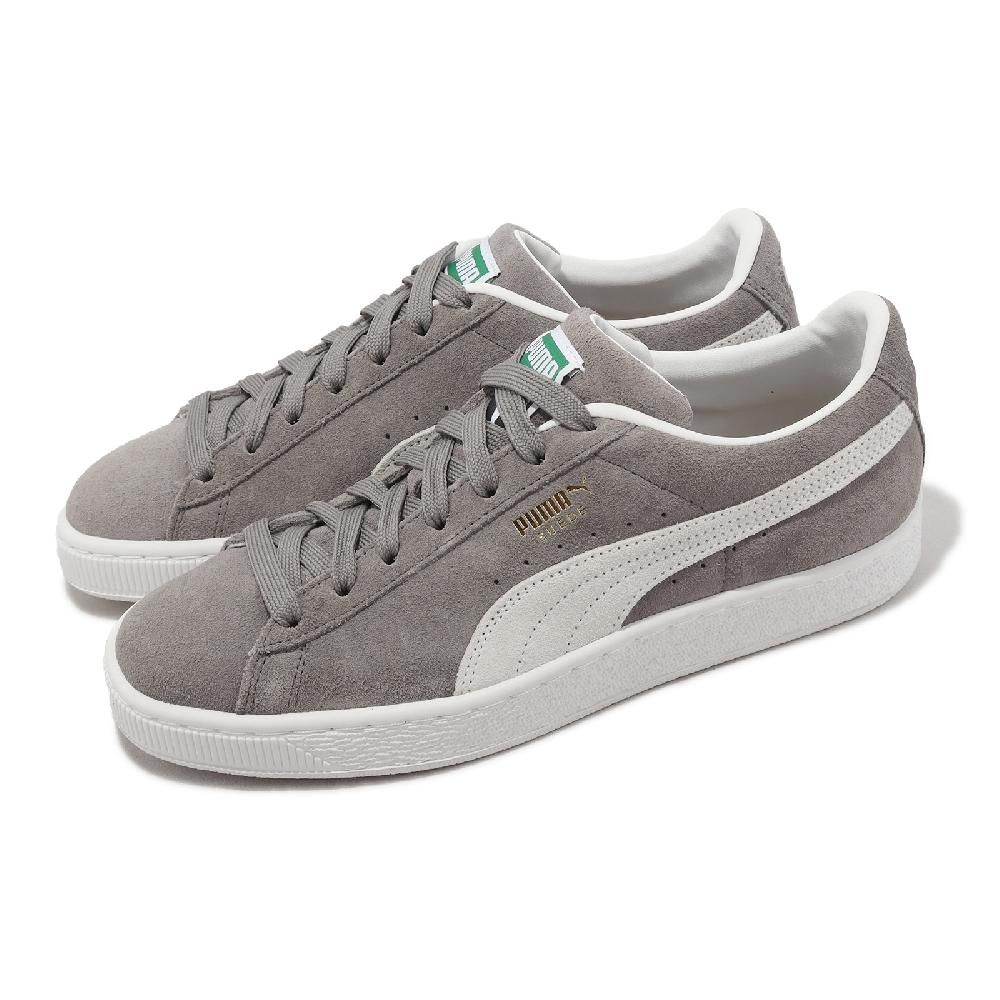 Puma 彪馬休閒鞋Suede Classic XXI 男鞋女鞋灰白撞色麂皮環保材質經典