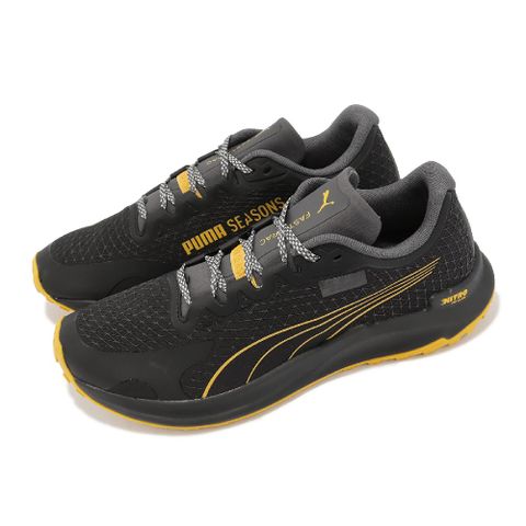 PUMA 彪馬 越野跑鞋 Fast-Trac Nitro GTX 男鞋 黑 黃 防水 緩震 耐磨 戶外 運動鞋 37706205