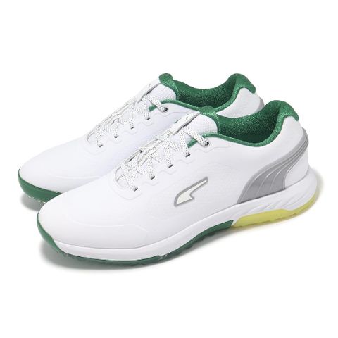 Puma 彪馬 高爾夫球鞋 Alphacat Nitro 男鞋 防水鞋面 氮氣中底 白 綠 黃 37869201