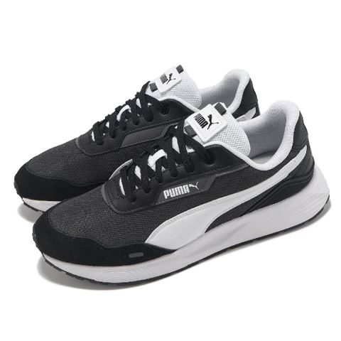 PUMA 彪馬 休閒鞋 Runtamed Plus 男鞋 女鞋 黑 白 皮革 緩衝 情侶鞋 39125001